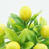 Artificial Plant Bonsai Nice-looking Exquisite Vivid Artificial Plant Orange Lemon Peach Fruit