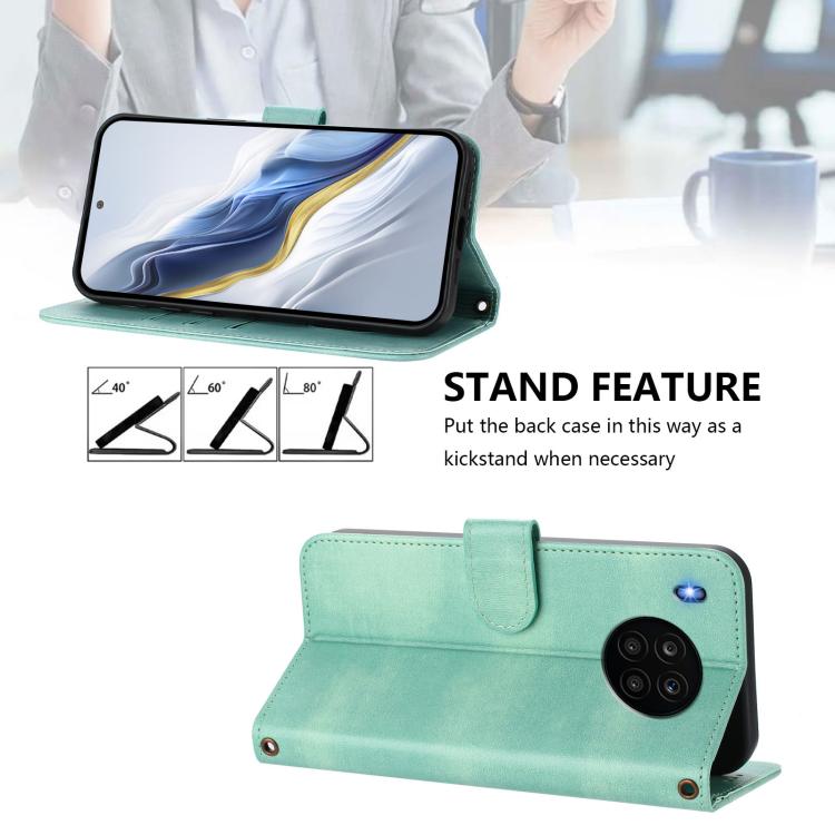 Linien-Spleißschnalle Retro Leder Handyhülle