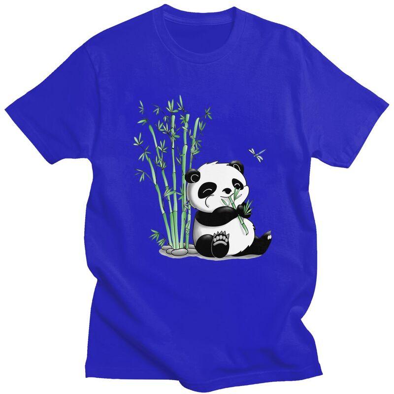 Custom Male Panda Bear T Shirt Short Sleeve Cotton Tshirt Tshirt Leisure Tees Clothing
