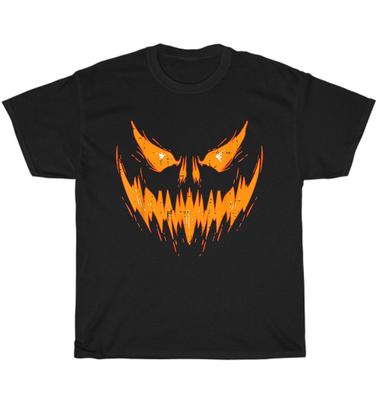 Gruseliges Jack O Lantern Gesicht Kürbis Halloween T-Shirt Unisex Lustiges T-Shirt Geschenk NEU