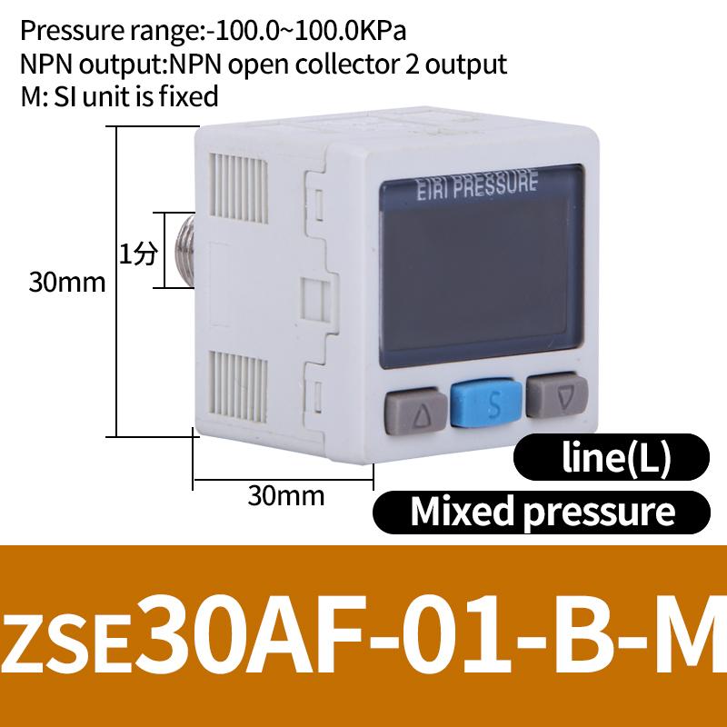 ZSE / ISE30A Pneumatic High-Precision Electronic Digital Display Pressure Switch ISE30A-01-N-L ZSE30A-01-P-L ZSE30AF-01-A