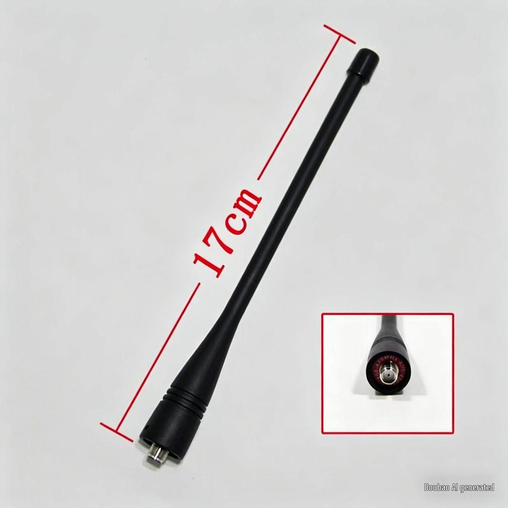 Universal UHF 400-470MHz Walkie-Talkie High Gain SMA Female Antenna (17CM)