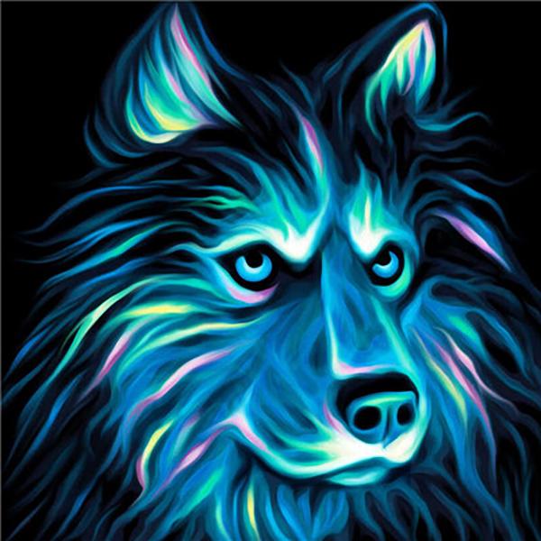 

DIY 5D алмазная живопись животное волк кошка вышивка крестиком полная дрель вышивка мозаика художественная картина стразы Настенный декор Full Round 20x20CM