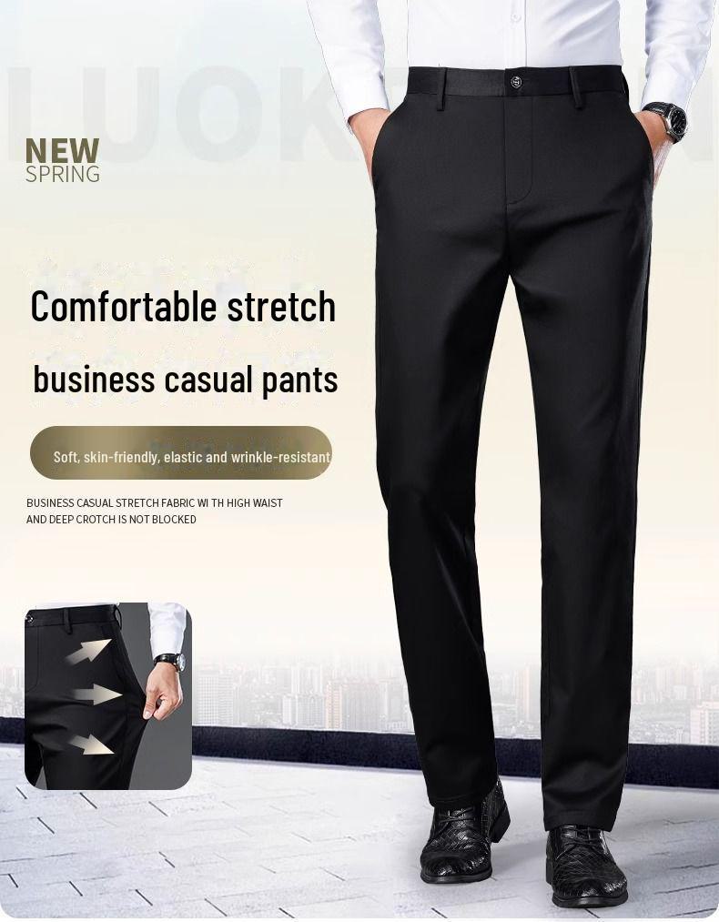 Senchi Pánské prémiové elastické nemačkavé business kalhoty - Kolekce podzim/zima 2023