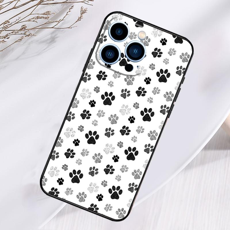 Cat Dog Paws Phone Case For iPhone 16 Pro Max 15 14 12 11 13 17 Pro Max Plus 12 13 Mini 16e 17 Air Cover