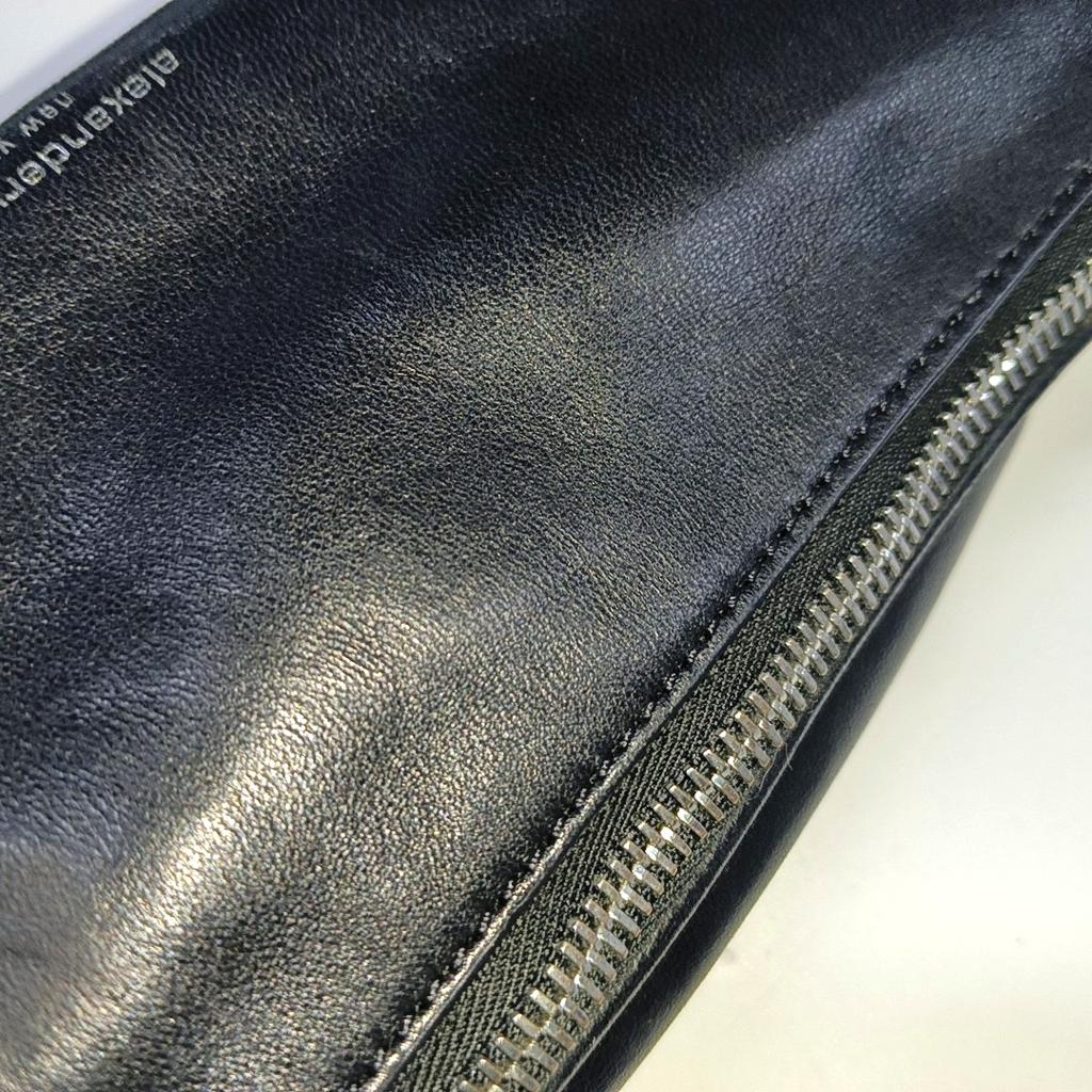 [Gebraucht] Schwarze Lammleder Mini-Hüfttasche - Sehr Gut #6OZCZM