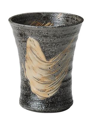 Shigaraki Ware Hechimon Free Cup Rough Brush
