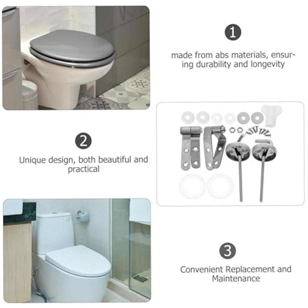 Easy Install Toilet Seat Kit Functional Bathroom Upgrade Easy Installation Kit Hotel Bathroom Accessories Enhanced Stability