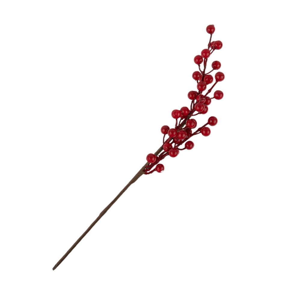 Stems Holly Artificial Berry Home Plastic Red Rich Fruit Simulation Tree 3/4branches Beautiful Festive Wedding