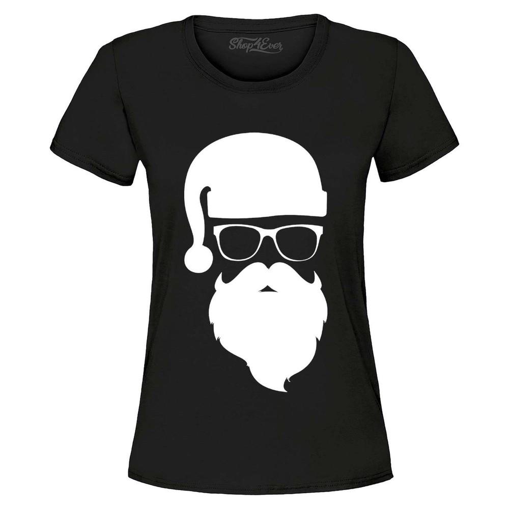 

Hipster Santa with Sunglasses Women s T-Shirt Christmas Holiday Xmas Shirt XL