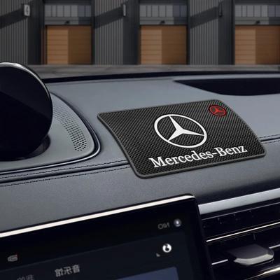 Samochodowa mata antypoślizgowa z PVC, lepka podkładka na deskę rozdzielczą dla Mercedes Benz C180 C200 C260 C300 W108 W124 W126 W140 Akcesoria do wnętrza samochodu