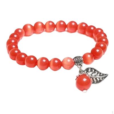 Katzenauge Stein Armband Kristall Edelstein Perlen Stretch Runde Perlen Yoga Armbänder
