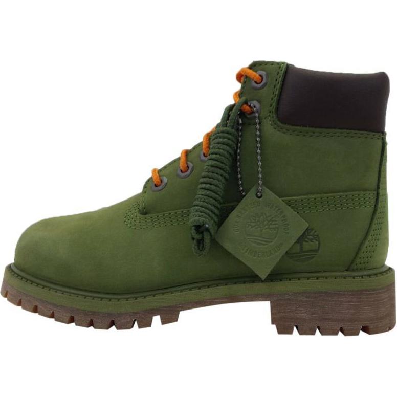 Timberland Premium 6 Inch Waterproof Boot Olive Green Youth TB0A1MHQ 34