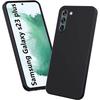 Protective Case - BOOLING - for Samsung Galaxy S23 Plus - Slim Silicone - Black - 2 Tempered Glass