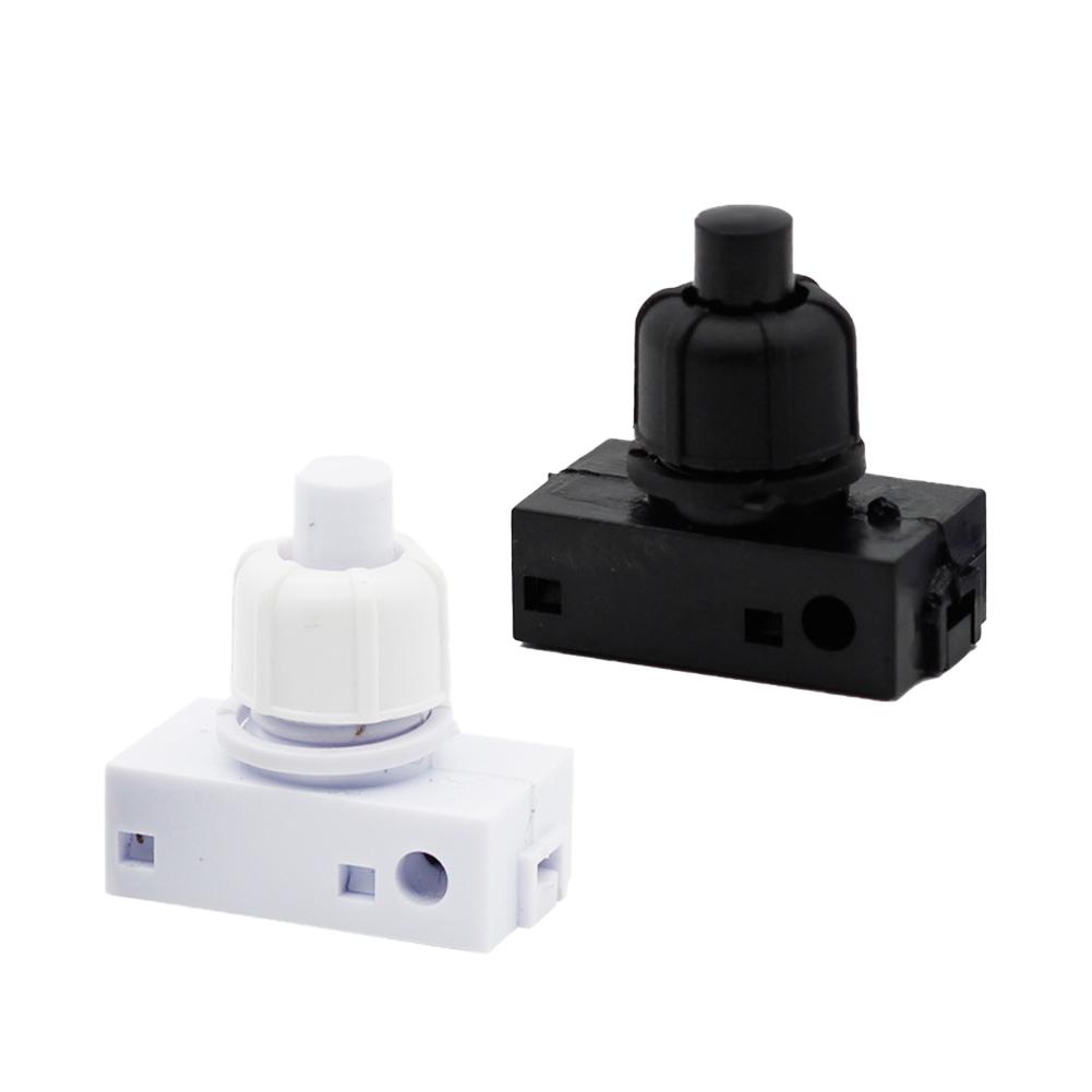 Electrical Pressure Switch for Lamps with Builtin Installation Rated 250V 2A Compatible with White or Black Cable Connections