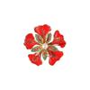 Vintage Enamel Phoenix Flower Brooch, Haute Couture Accessories Wedding Brooch Freshwater Pearl Pin