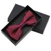 Geschenkbox Herren Fliege Männlich Trauzeuge Bräutigam Bordeauxrote Fliege Formelle Hochzeit Britische Koreanische Version Fliege