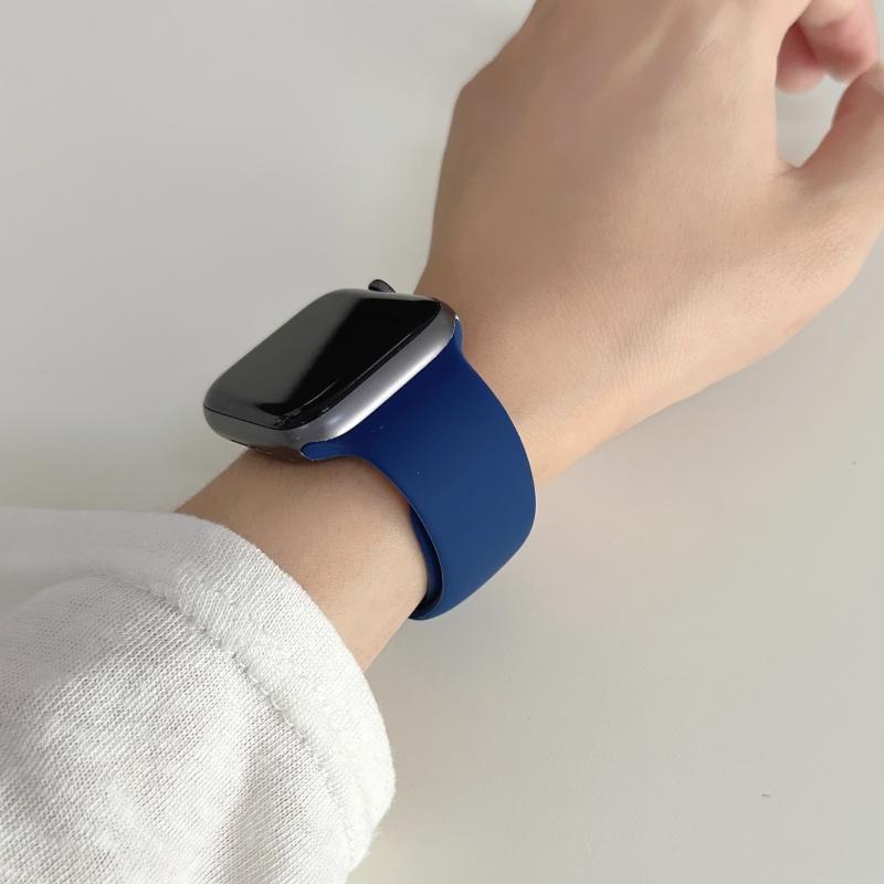 Straps For Watch 10 46 Mm 49mm 44 Mm 45mm 40mm 42mm 41mm 38mm Sport Bracelet iWatch Series 9 8 7 SE Ultra 2 Silicone Band