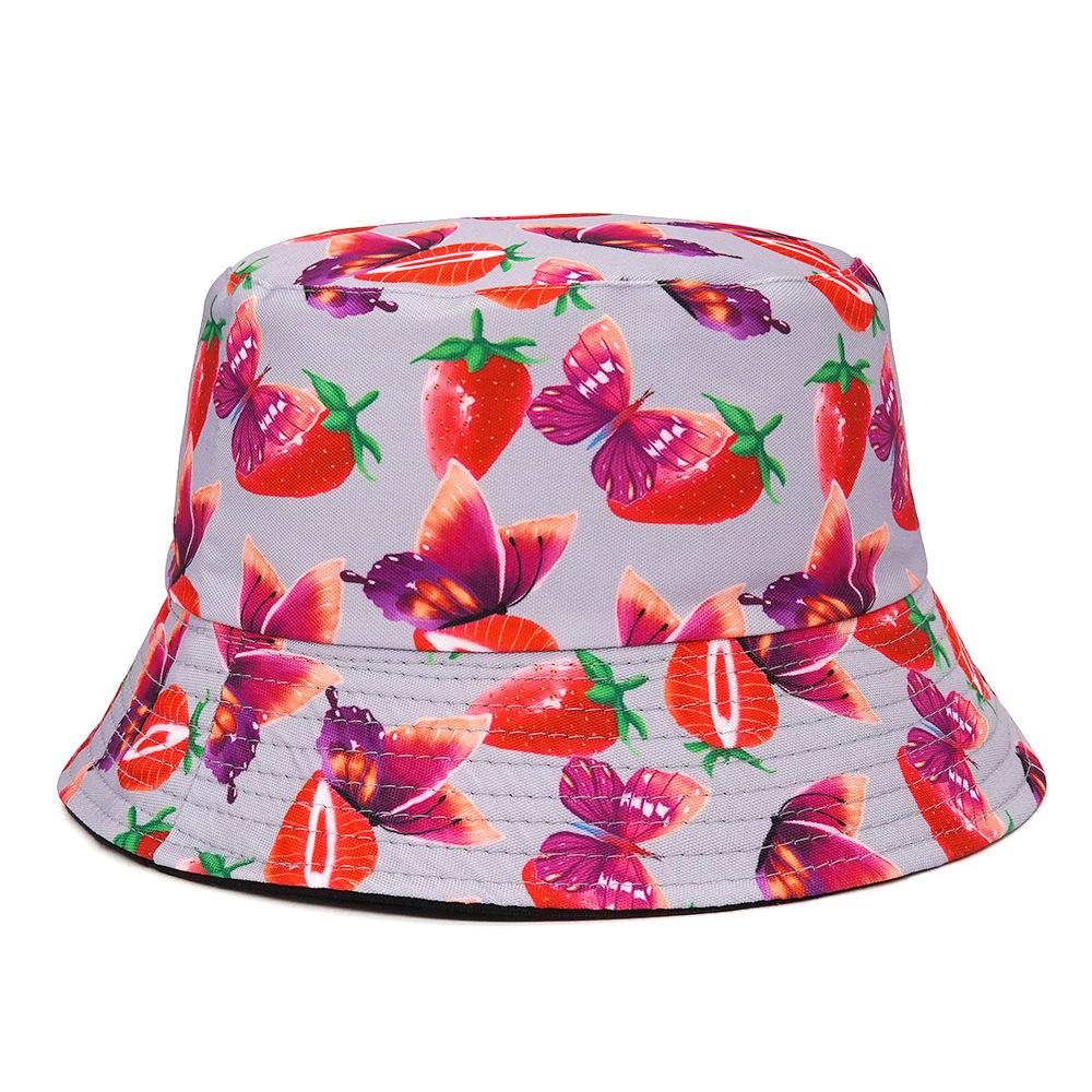 Custom Spring Summer Women Reversible Printed Animal Bucket Hat Adults