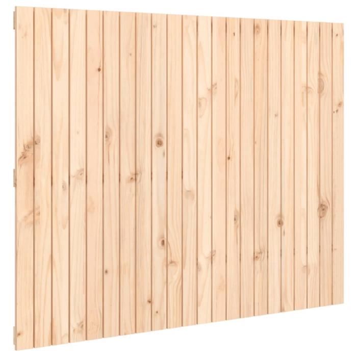 824968 vidaXL Wall-mounted Headboard 140x3x110 Cm Solid Pine Wood