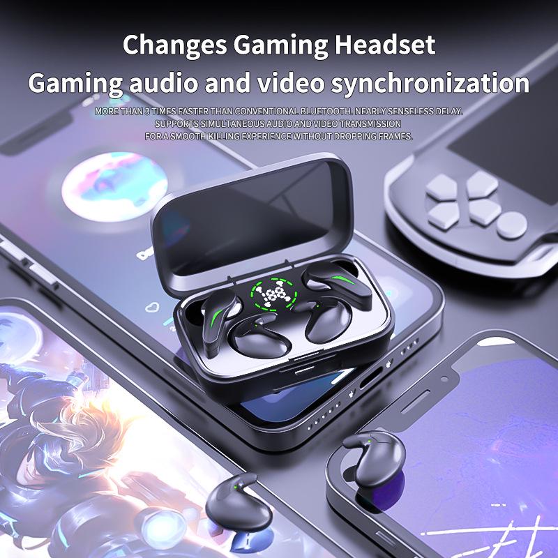 New Style Wireless Bluetooth Earbuds: Long Battery, In-ear Noise Cancelling, Gaming & Sleep