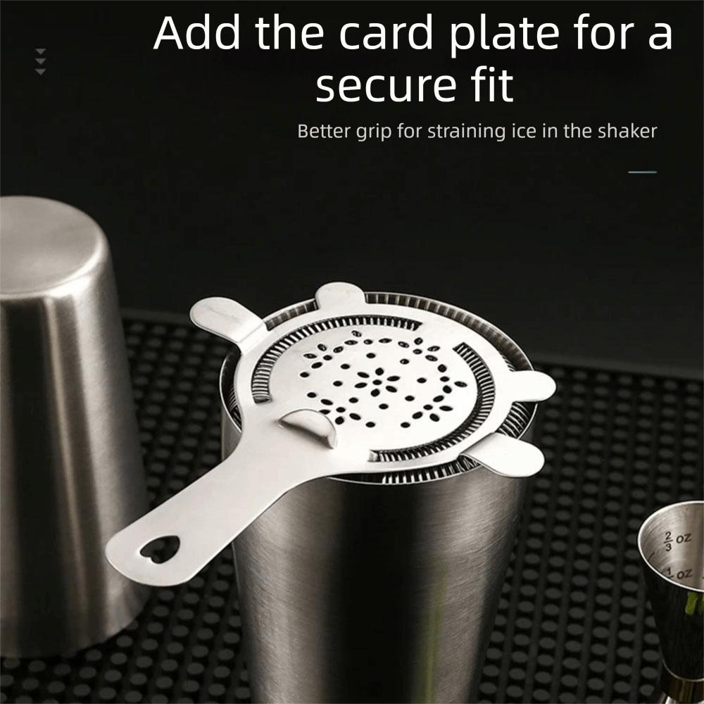 Silver Bar Strainer Stainless Steel Hawthorne Strainer Mixed Drink Cocktail Strainer  Home Bar Use
