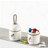 Runde Pillendose Pillenetui Medikamentenspender Mini Tragbarer Pillen Organizer Etui Bunte Pillendose Tabletten Aufbewahrungsbehälter