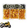 Clearance_190PCS CNC Motorcycle Full Fairing Bolts Kit Screws Nuts For HONDA XLV 600 650 700 TRANSALP NX 650 FMX 650 XRV650 TRX