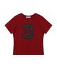 BAUF 3 Logo Dot Slim Fit T-Shirt [Red]