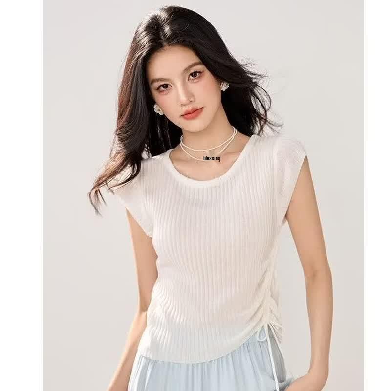 Zuose Women s Side-Tie Knit Top XL