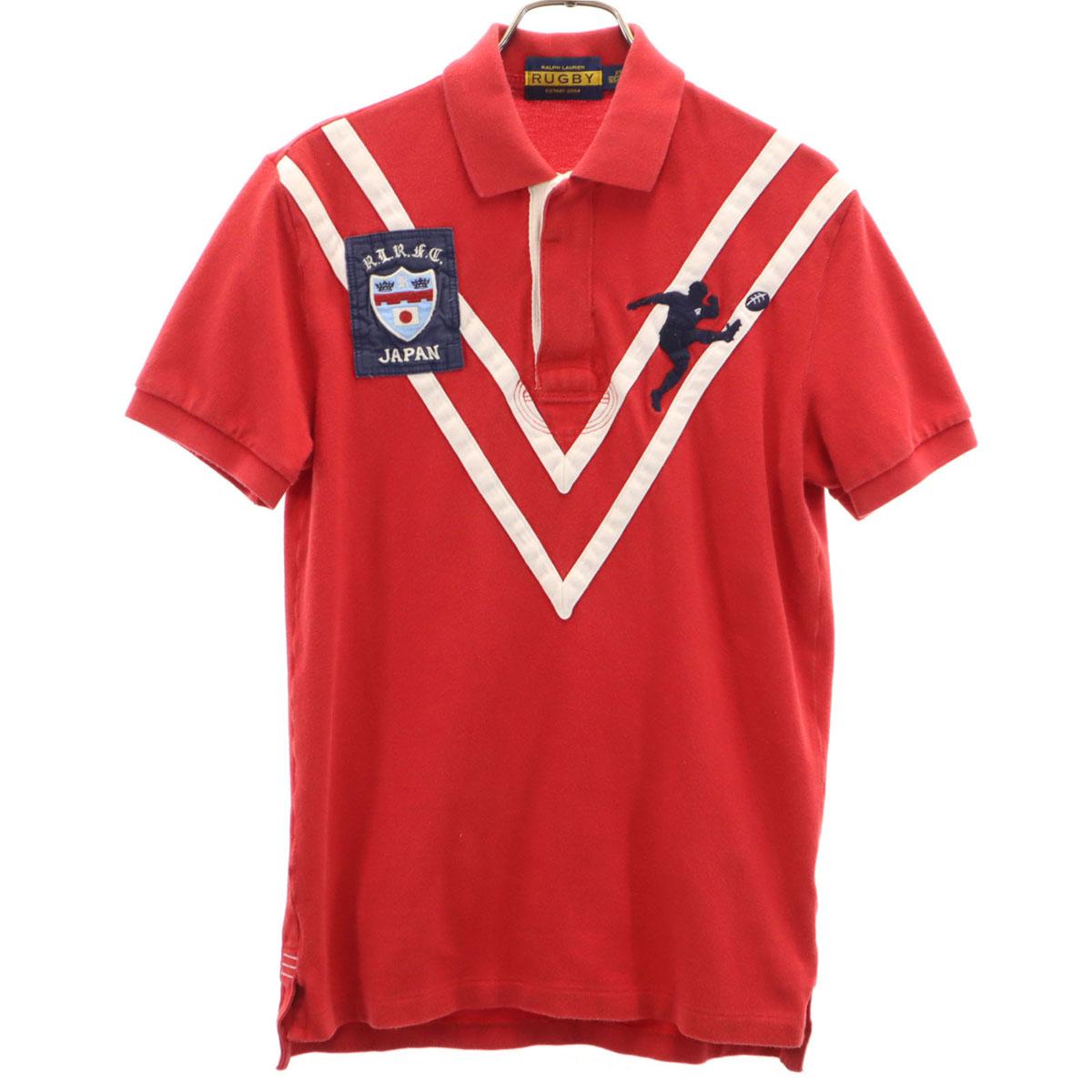 

RALPH LAUREN RUGBY Short sleeve Lager shirt XS Red series Special wing Men s Used