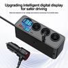 120W USB Car Charger with Retractable Cable QC3.0+PD30W Quick Charging Power Adapter USB Phone Charger 12V 24V Car Cigarette Lighter Splitter