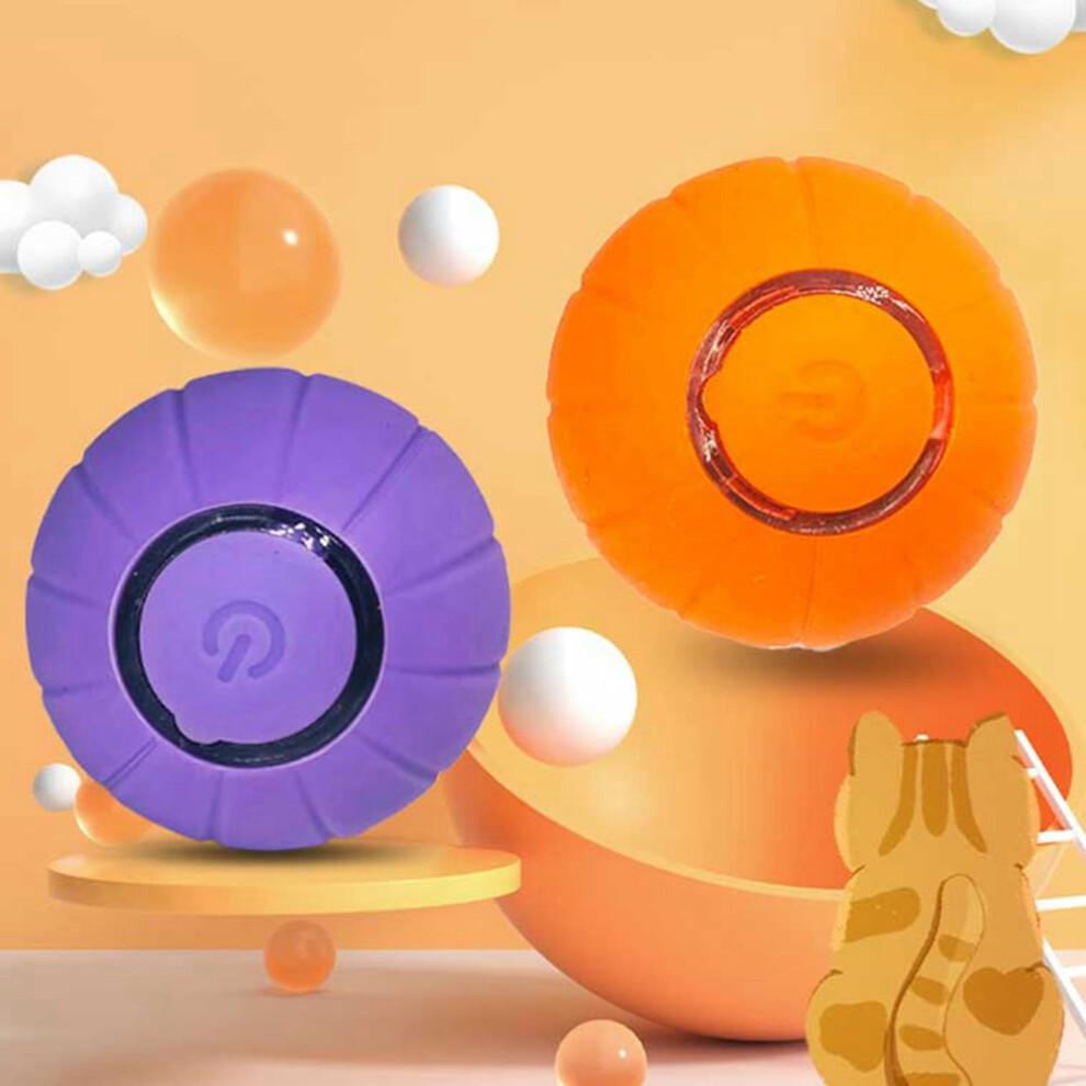 Prettyui Cat Toys USB Rechargeable Self Congratulation Interactive Cat Toys Purple