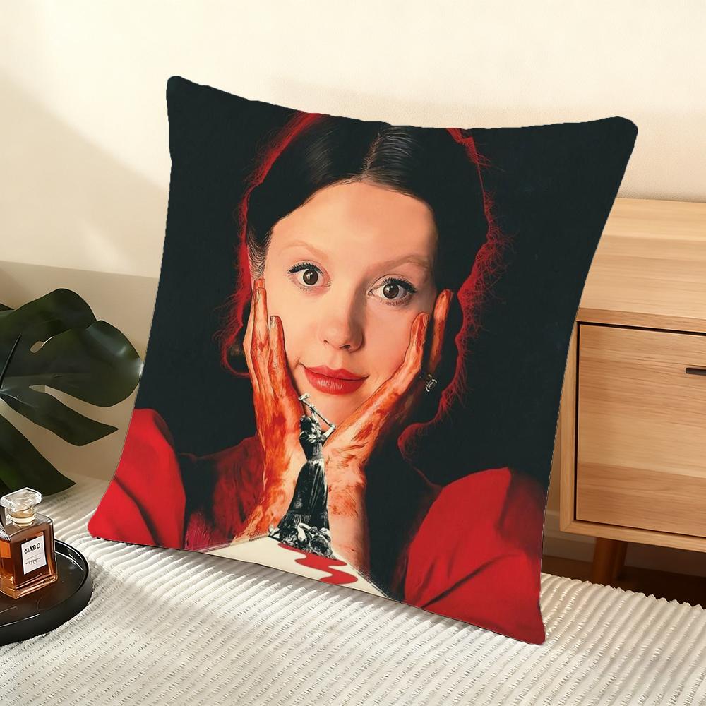 Cushion Cover Silky Short Plush Home Sofa Cushion Cover - Invisible Zipper Home Decoration Pearl Classic Movie