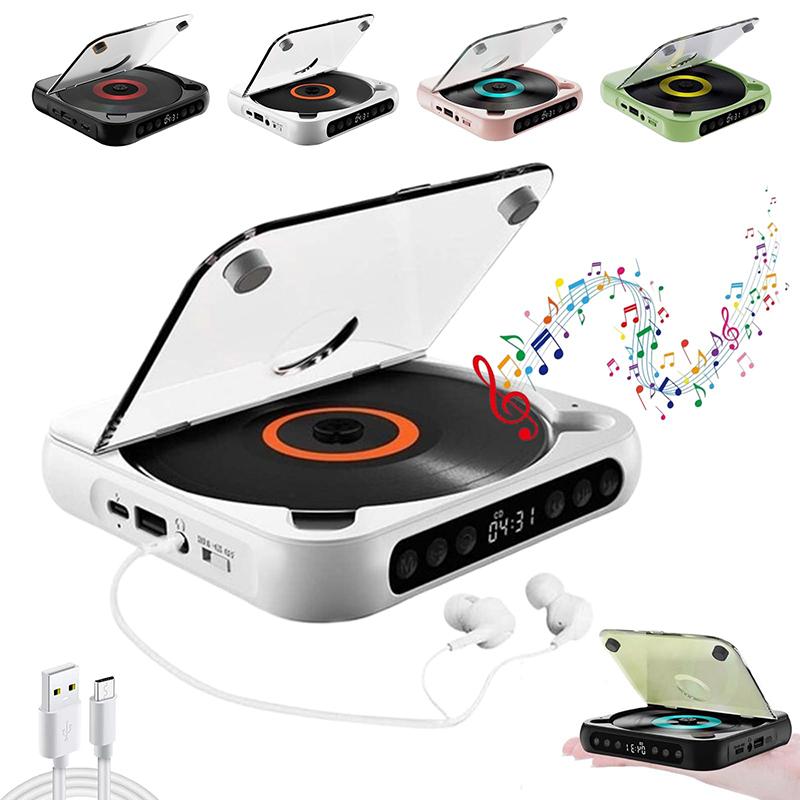 

Портативный CD-плеер, Bluetooth-колонка, LED-экран, стереопроигрыватель, Hi-Fi качество звука, встроенный аккумулятор 2000 мАч с возможностью подзарядки