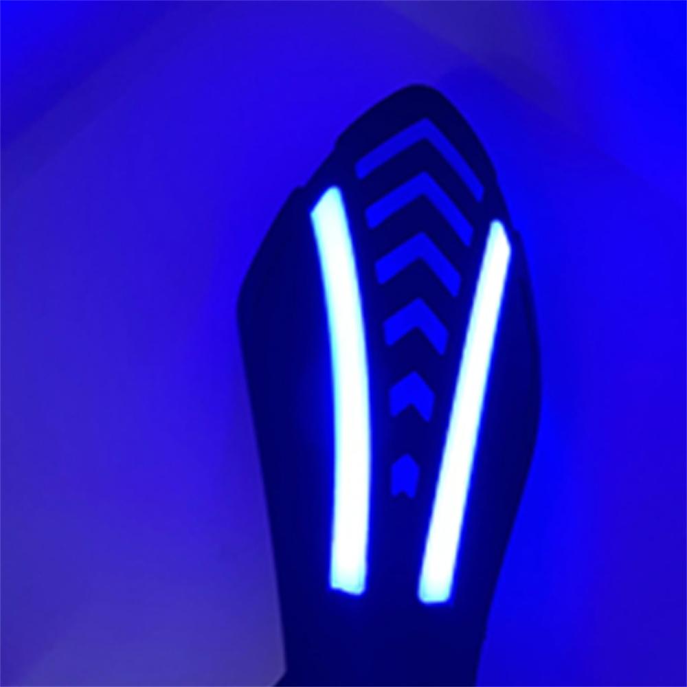2Pcs Motorcycle Handlebar Hand Guards Protector W/ Led Flowing Turn Signal Light