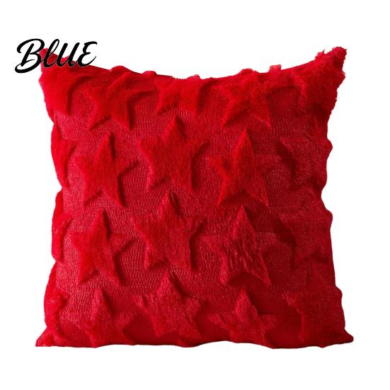 Romantic Room Decor Plush Throw Pillow Cover Heart Embroidery Cushion Case with 3D Bowknot Jacquard Cute Bow Tie Cases Soft Fluffy Decorative