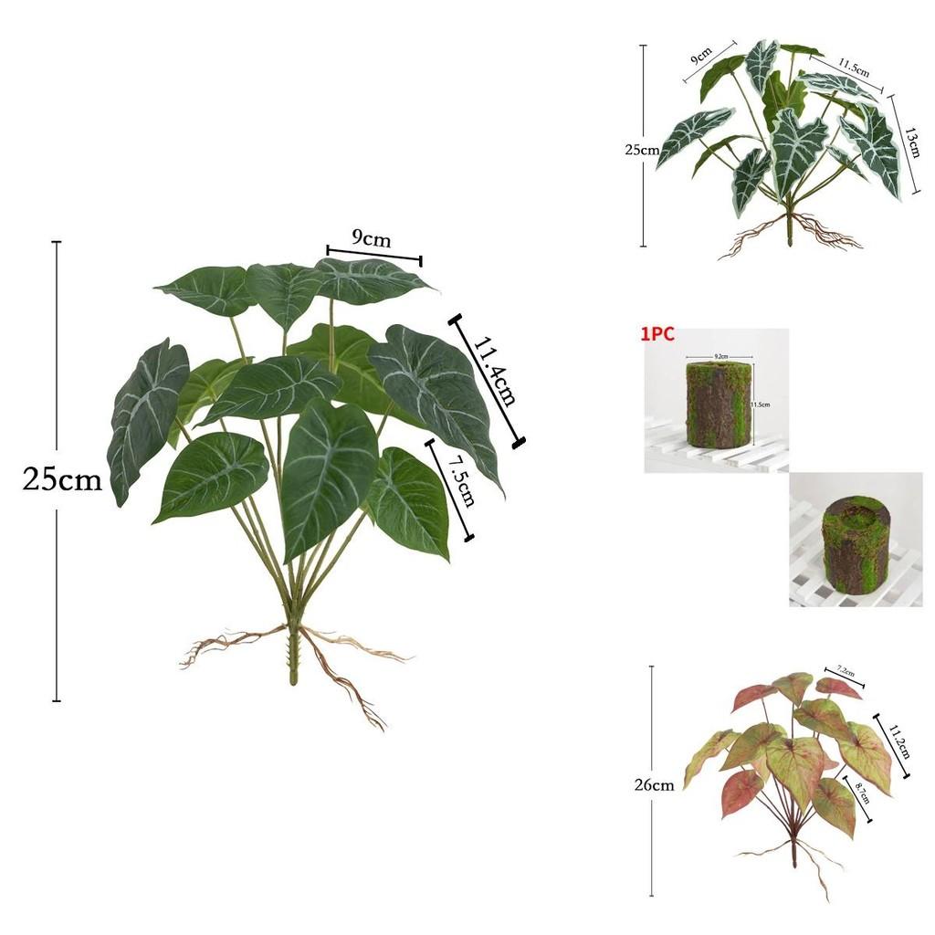 Green Plant Artificial Leaf Wall Decor With Durable Materials For Indoor Garden And Home Office Decor