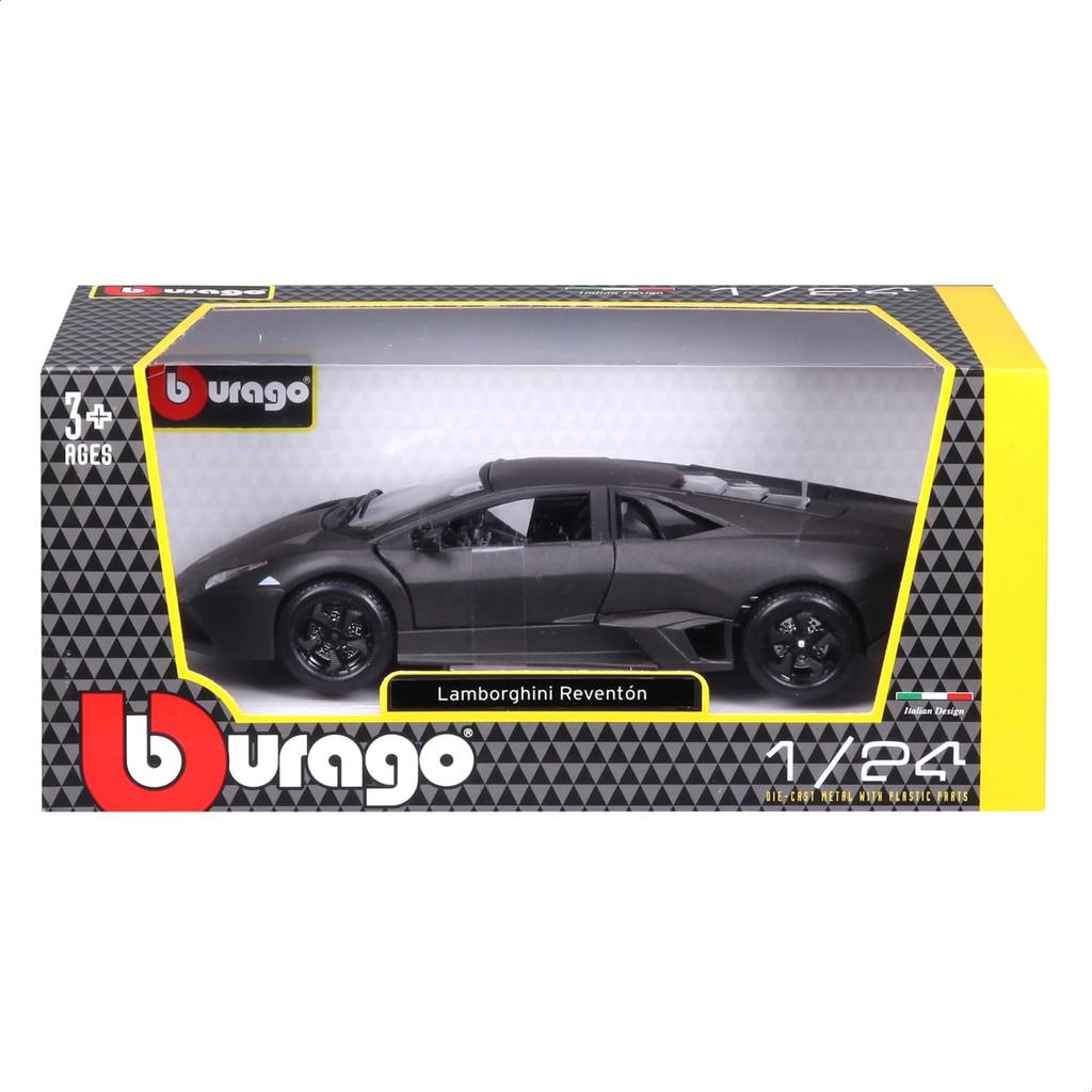 Bburago 1/24 Scale Lamborghini Reventon Matte Gray / Diecast Model Car, Finished Product, 18-21041 GY
