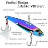 Colorful VIB Long Cast Spinner Lure – Metal Vibration Bait for All Water Layers, Dragon Tooth Fishing Tackle