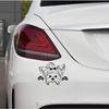 Peeking Yorkshire Terrier Car Window Decal - Cute Dog Sticker for Bumper or Rearview Mirror