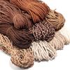 5 yards/lot Color Korean Velvet Braided Cords Three-Strand Woven Rope for Handmade Jewelry Making DIY Bracelet Garment Accessory