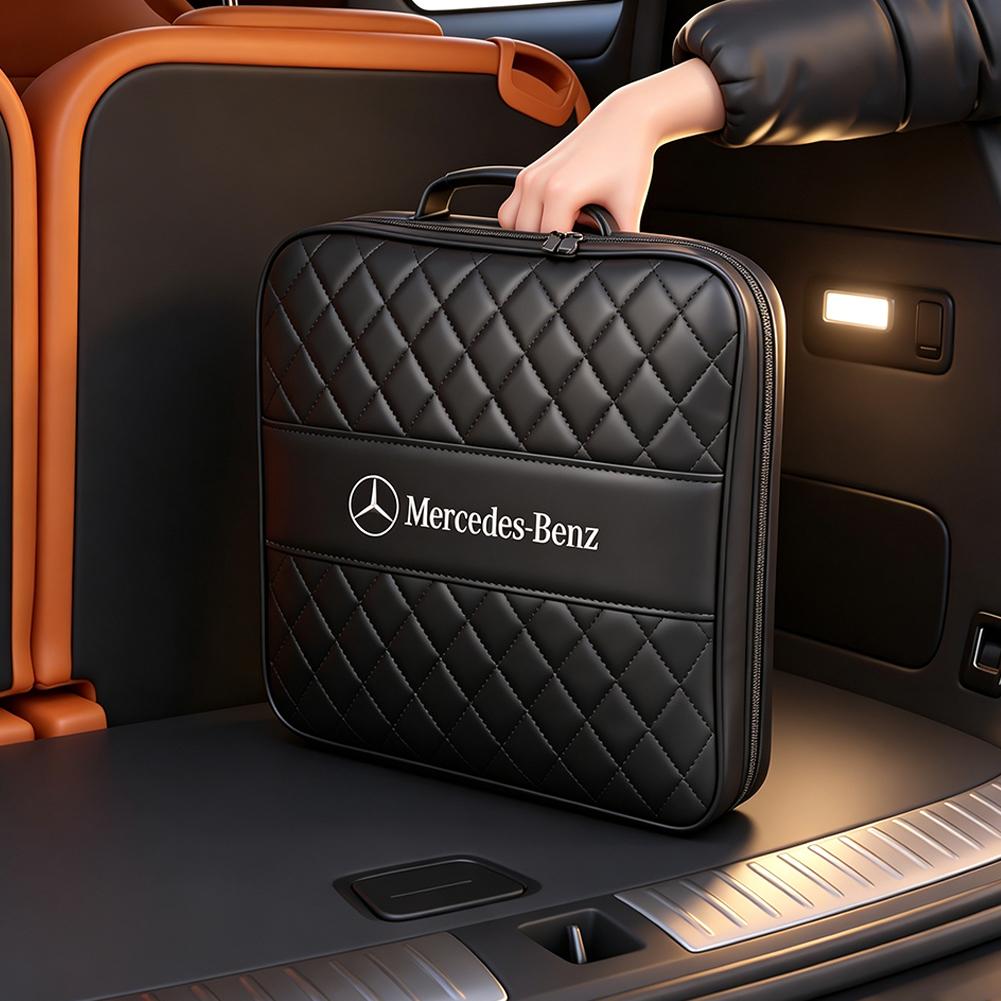 ULA5 Portable Waterproof Leather Organizer Bag Car Charging Cables Chargers For Mercedes-Benz GLC X253 X254 C-Class W205 W206 A-Class