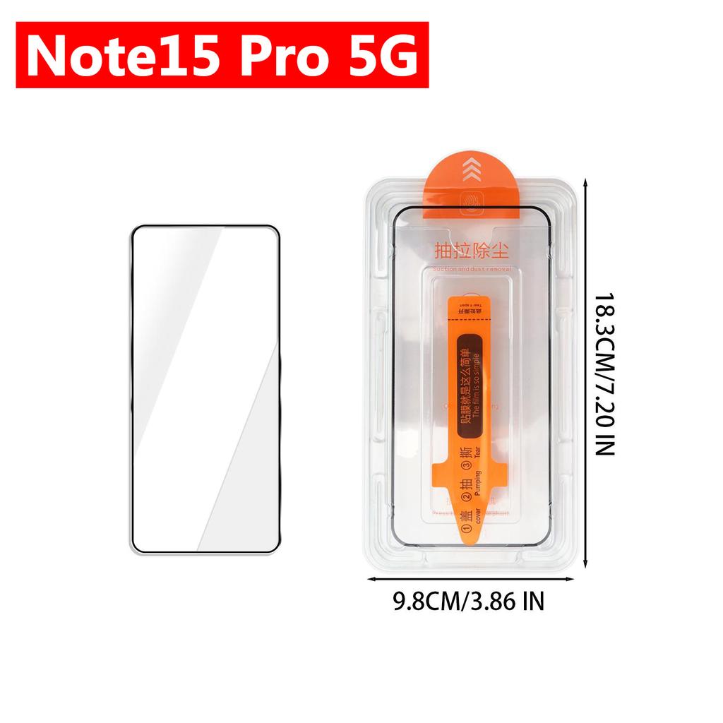 Easy Installation Tempered Glass Screen Protectors for Xiaomi Redmi Note15/15Pro Note15 Pro+ 5G 4G HD Clear Anti-scratch Films