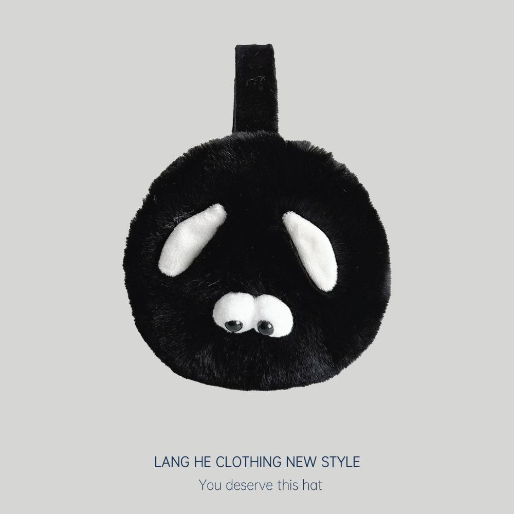 

Милые корейские плюшевые наушники с изображением щенка из мультфильма для девочек - складные, теплые и ветрозащитные зимние наушники One Size