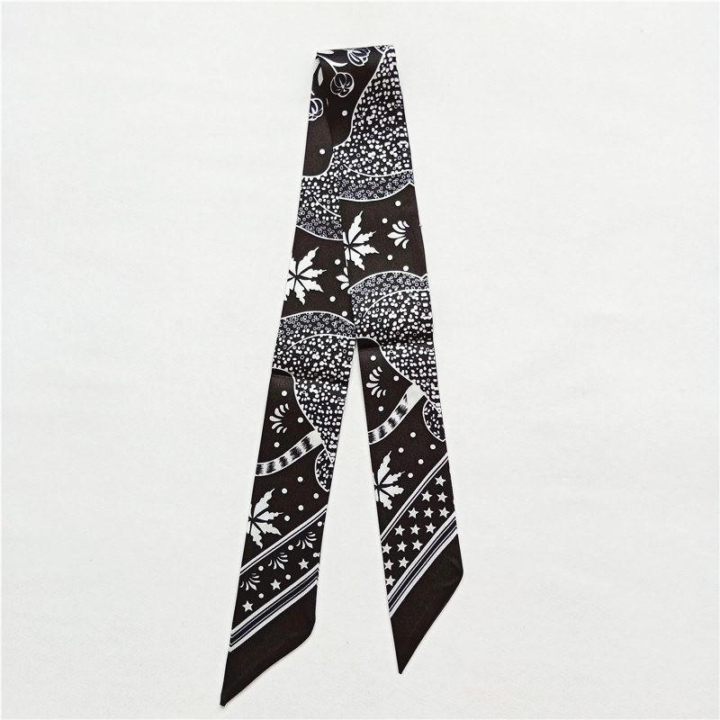 

2024 Новый Дизайн Леопардовый Бренд Шелковый Платок Женский Платок для Волос Модный Шейный Платок Узкие Платки для Дам Ленты для Сумки Женский Галстук
