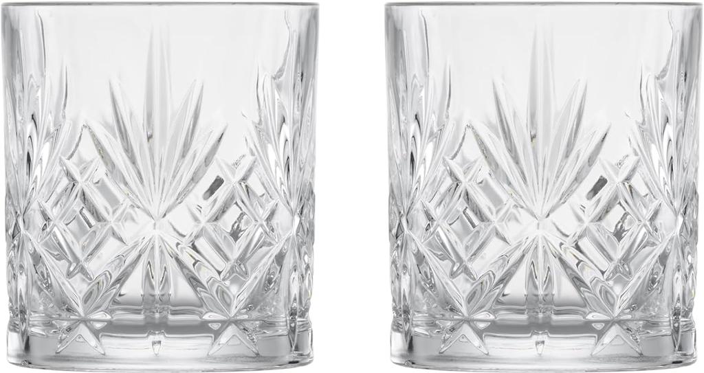 Zwiesel Glass (ZWIESEL GLAS) Shatter-Resistant Tumblers for Whiskey and Hard Liquor, Pair of 2, Machine-Made (m121877)