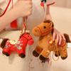 Horse Key Chain Mini Horse Pendant Keychain Plush Toy Horse Gift Set For Good Luck Home Decor Cute Chinese Zodiac Ornament