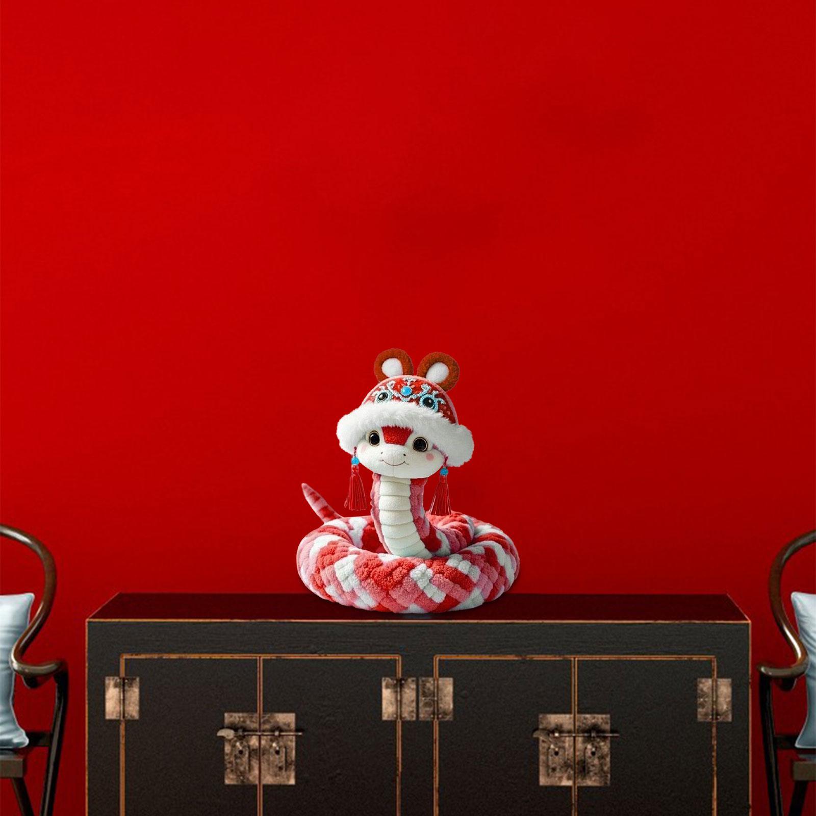 

Мягкая игрушка Змея Плюшевая игрушка Змея на Китайский Новый год для общежития Подарок на день рождения