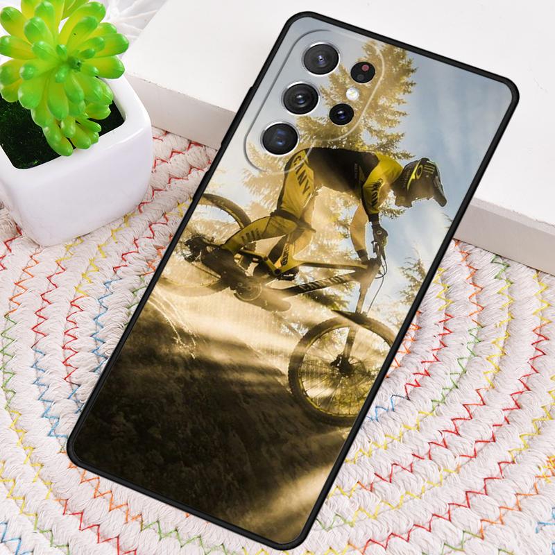 Sport Mountain Bike Cycling Art TPU Phone Case For Samsung Galaxy note 10 pro S26 S25 S24 S23 S22 Ultra Plus S21 FE S20 Cover